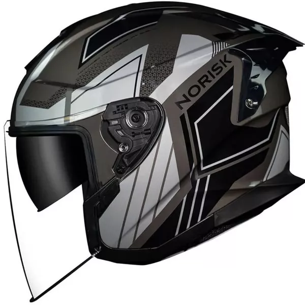 Capacete Norisk Downtown Provenza - Preto Titanium Moto One