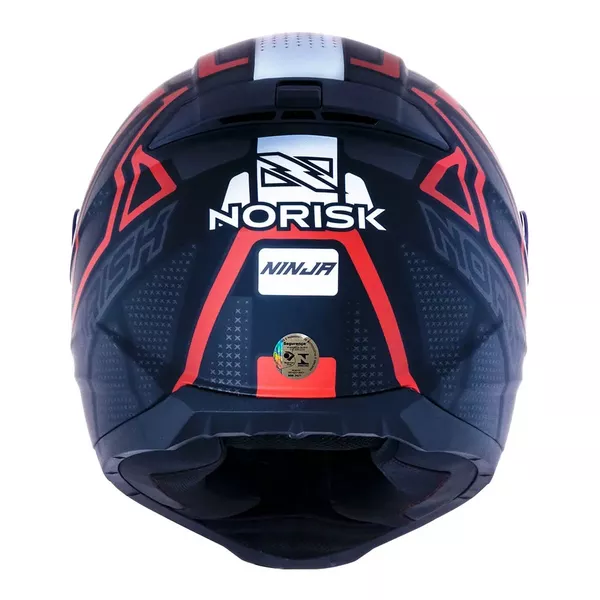 Capacete Norisk Ff802 Razor Ninja - Preto Vermelho Moto One