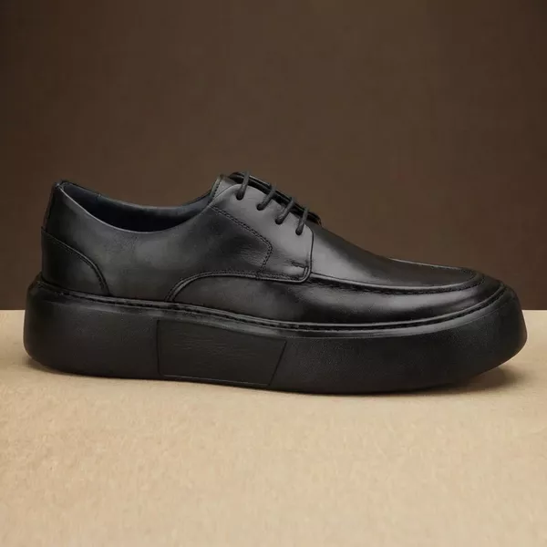 Sneaker Masculino Couro Legítimo Everest All Black - 2800 | Mr