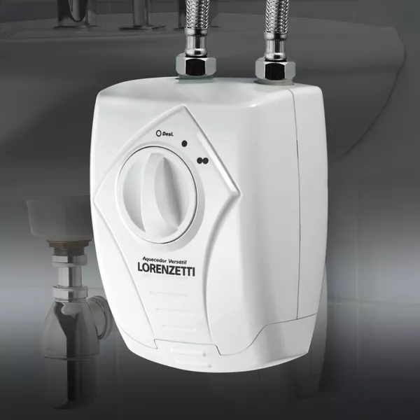 Aquecedor Versátil de Água Quente para Torneiras Elétrico Branco Lorenzetti