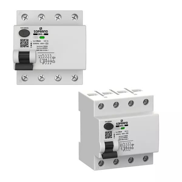 Interruptor Dr Tetrapolar 25a 30ma Soprano | Alfa Materiais Elétricos