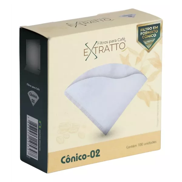Filtro Cônico V60 Nº 02 Extratto 100 Unidades