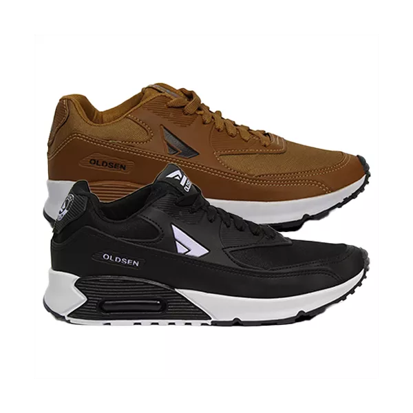 Kit 2 Tenis Oldsen Masculino Walk - CAFE/PRETO