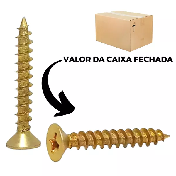 Parafuso Chipboard 3,5mm x Todas As Medidas (CAIXA FECHADA)