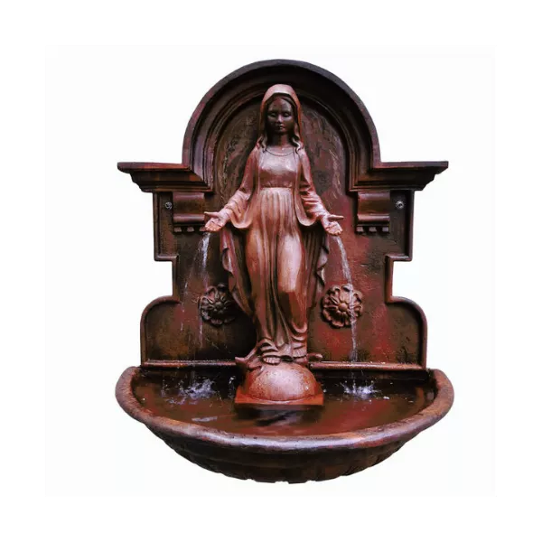 Fonte de Parede Nossa Senhora das Graças em Ferro Fundido