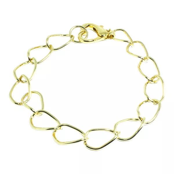 Pulseira Elo Groumet Fino Com Fecho De Coração By Kumbayá Joias