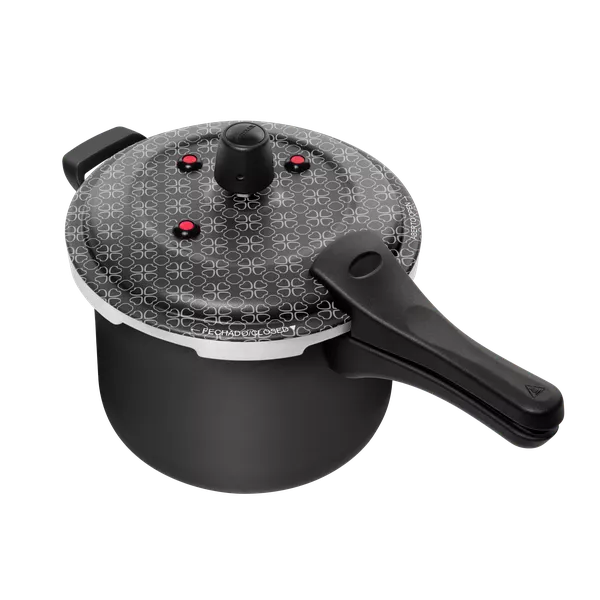 Panela De Pressão Fecho Externo 5,0L Preta | Patolux