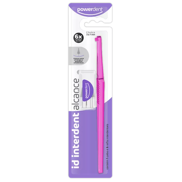 ESCOVA INTERDENTAL ALCANCE CONICO 3 a 7mm | Grupo PDHB - Loja Virtual