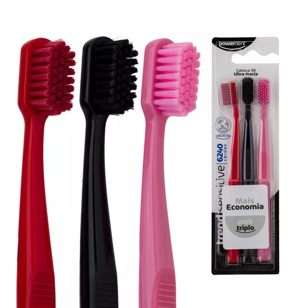 ESCOVA DE DENTES TREND SENSITIVE PACK 3un | Grupo PDHB - Loja Virtual
