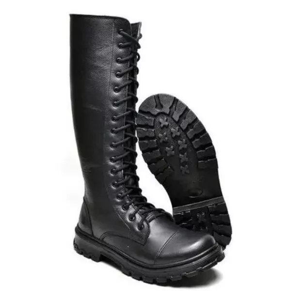 BOTA CANO ALTO GÓTICA DARK ROCK IN ROLL PRETA FOSCA