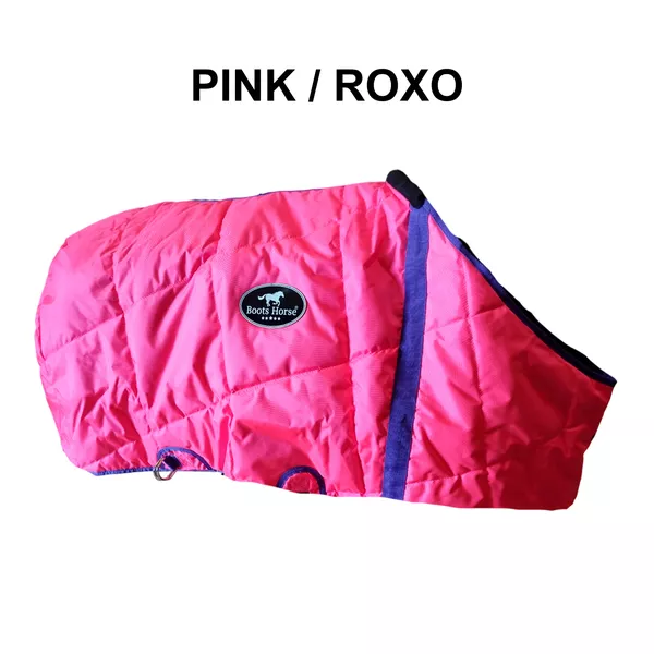 Capa de Frio Boots Horse Forrada Simples - Pink / Roxo