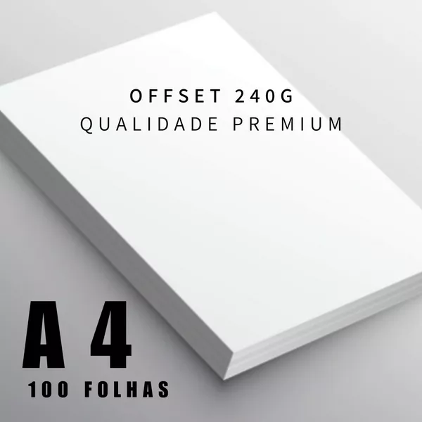 Papel Offset 240gr Chambril 100 Folhas