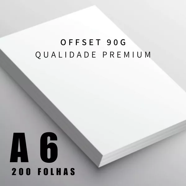 Papel Offset A6 90gr Chambril 200 Folhas 