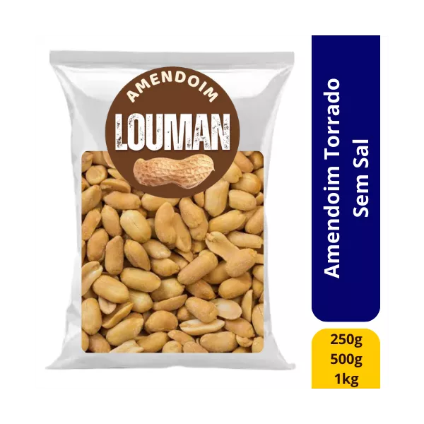Amendoim Torrado sem Sal Louman