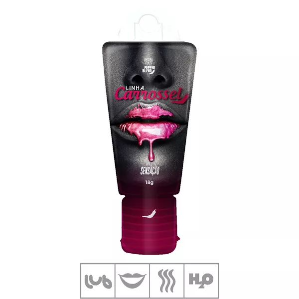 Lubrificante Beijável Carrossel Glitter 18g (ST760) - Sensação