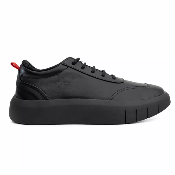 wonton × GOOD OL' × SPEAKEASY BLACK DCF Tênis Masculino Casual Couro Legítimo Bronx All Black | ROTA SHOES