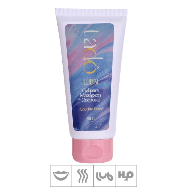 *PROMO - Lubrificante Beijável Lubbi Tadô 60g Validade 06/25 - (17735) - Algodão Doce
