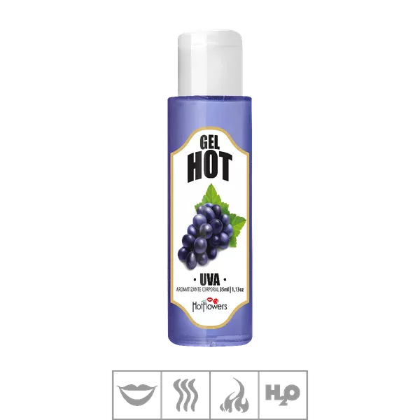 Gel Comestível Hot Flowers Hot 35ml (ST571) - Uva