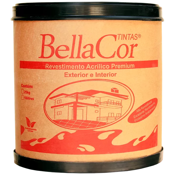 Textura lisa branco - Barrica com 25kg - BellaCor