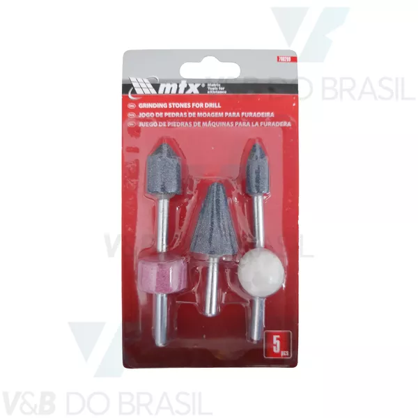 Jogo de Pedras de Moagem para Furadeira (Kit 5) | V&B DO BRASIL