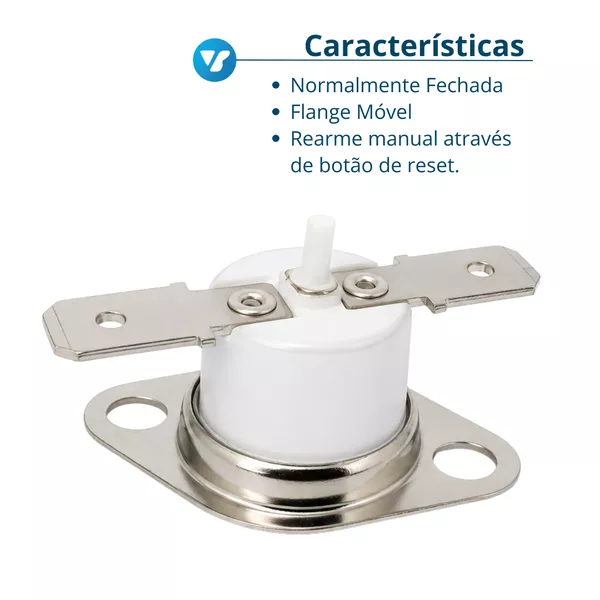 Termostato Rearme Manual 115°C Gnatus | V&B DO BRASIL
