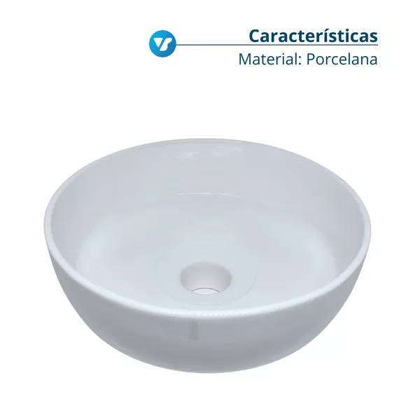 Cuba (Bacia) Porcelana Bocal Liso Dabi/gnatus/d700/saevo | V&B DO