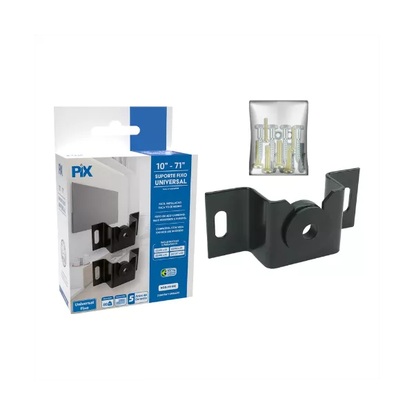 SUPORTE FIXO UNIVERSAL LED/ LCD 10" A 71" - PIX - CAIXA