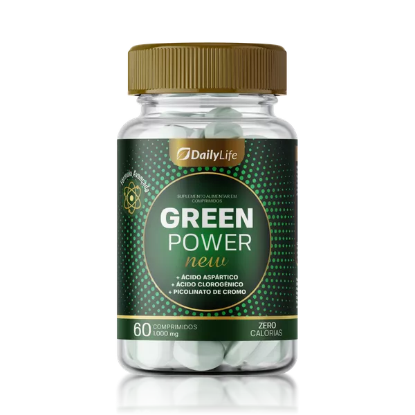 Green Power - Suplemento Emagrecedor Diurético Queima Gordura Com Picolinato de Cromo Inibidor de Apetite - 60 Comprimidos"