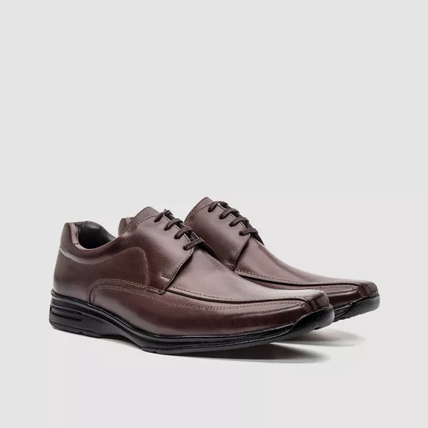 Sapato Social Masculino Maxx Smart 3007 Dark Brown | CALÇADOS