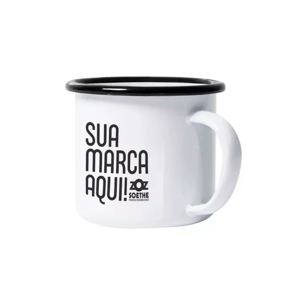 Caneca em Alumínio Esmaltado Personalizada 
