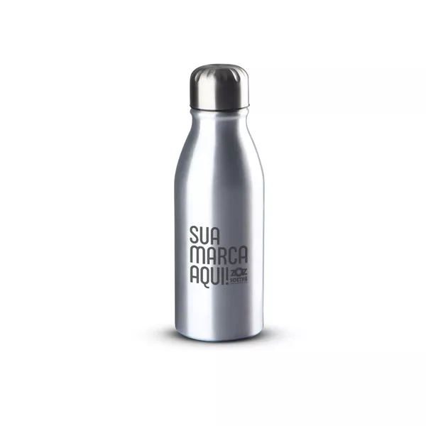 Squeeze em Alumínio com Tampa em Inox Personalizado