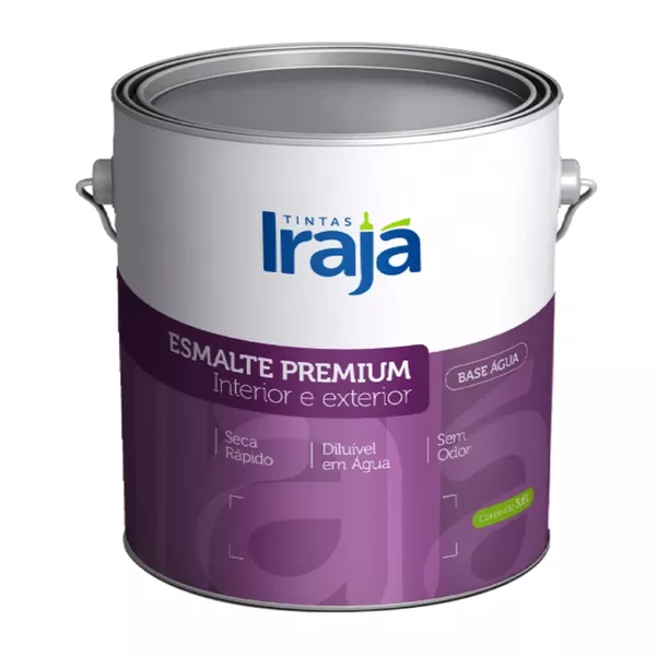 TINTA ESMALTE PREMIUM CERAMICA BRILHANTE 3,6 LITROS IRAJA