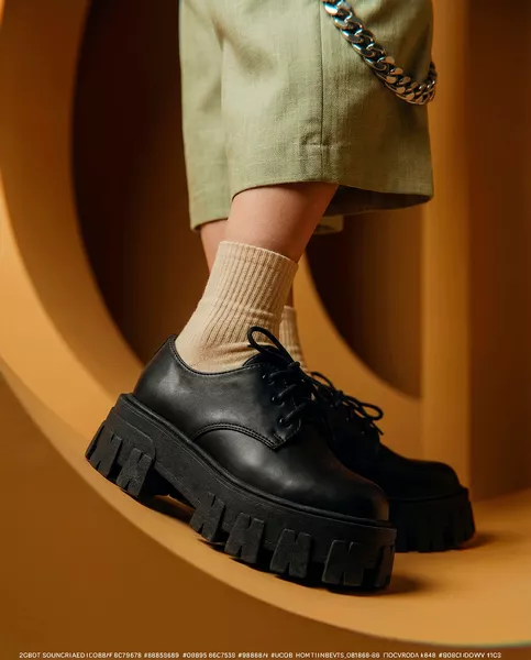 Sapato Oxford Tratorado Estilo Veggie Rebeca Preto | ESTILO VEGGIE