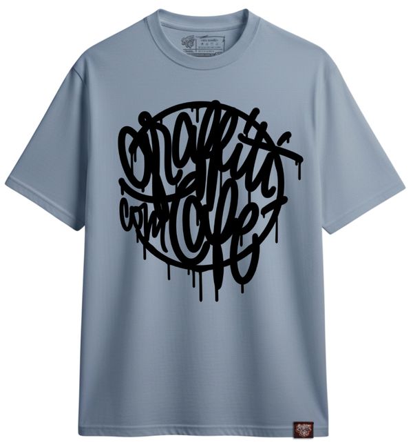 Camiseta TYPE Cinza - Graffiti com Café