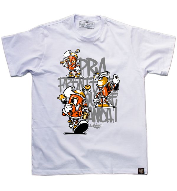Camiseta BULINHO Graffiti com Café - Branca - Graffiti com Café