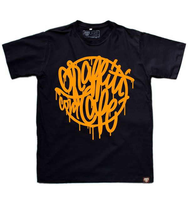 Camiseta TYPE Graffiti com Café - Preta - Graffiti com Café