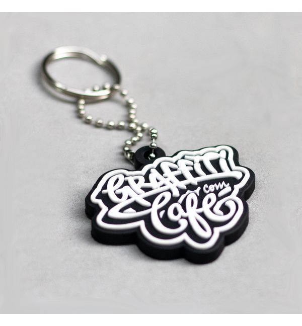 Chaveiro LOGO Emborrachado - Graffiti com Café