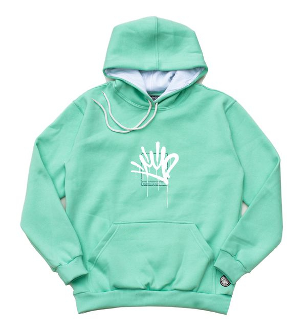 Moletom Canguru PICTOTAG - Verde água - Graffiti com Café