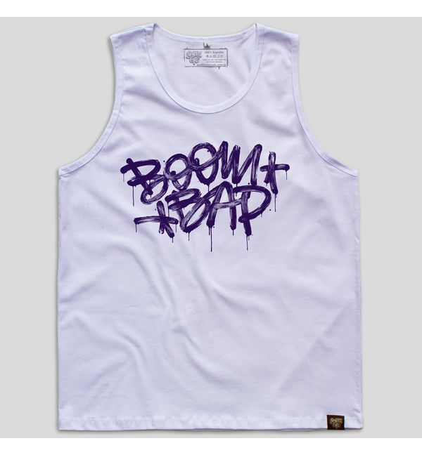 Regata BOOM BAP - Branca - Graffiti com Café