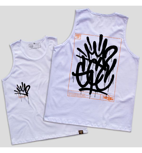 Regata PICTOTAG - Branca - Graffiti com Café