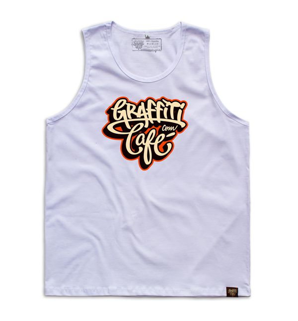 Regata Graffiti com Café - Branca - Graffiti com Café