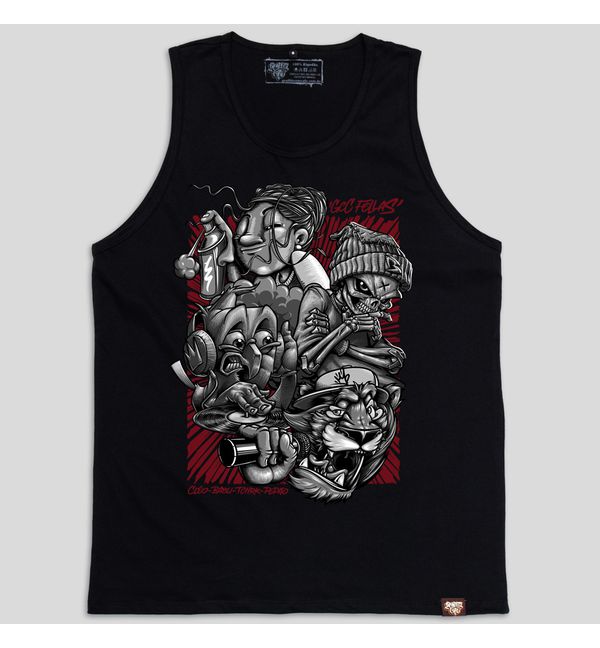 Regata FELLAS - Preta - Graffiti com Café