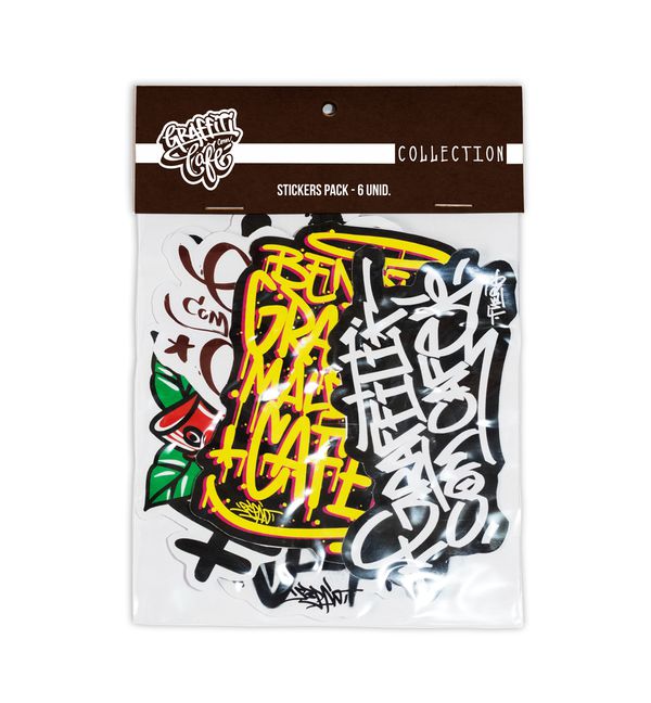 Pack de Stickers COLLECTION Graffiti com Café - 6 ... - Graffiti com Café
