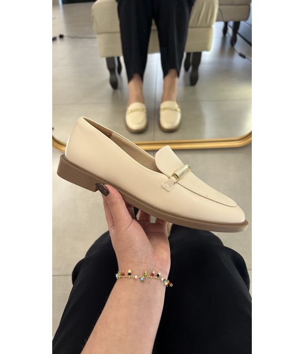  Loafer Agatha Bege Claro 