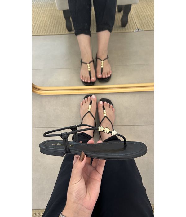 Rasteira Bia Preto