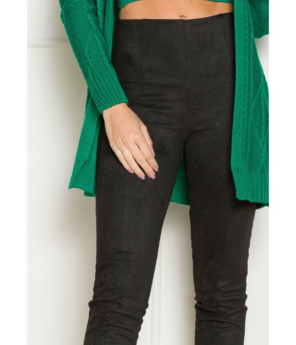 Calça de suede preta cheap