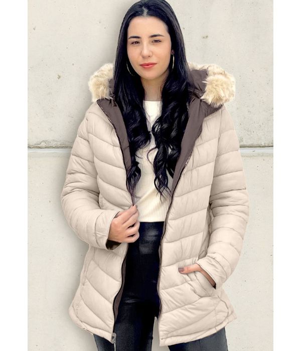 PARKA FEMININA REVERSÍVEL