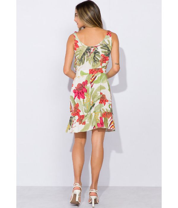 Vestido Viscose Estampado curto RUD LY LOJA