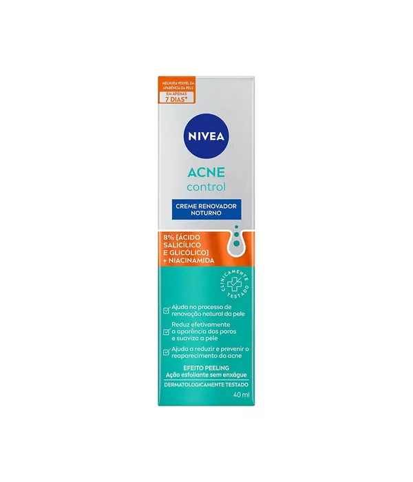 Nivea Acne Control Creme Renovador Noturno 40ml