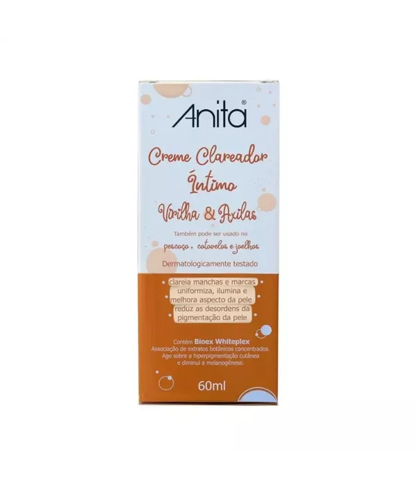 Anita Creme Clareador Íntimo Virilha & Axilas 60ml